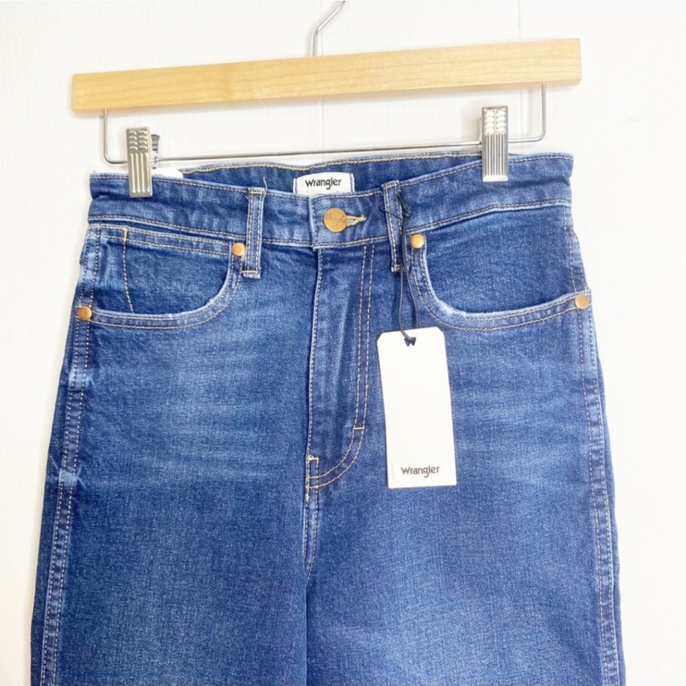 Wrangler | Westward High Rise Boot Cut Blue Jeans